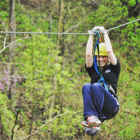 Zipline in Eastern Kentucky.